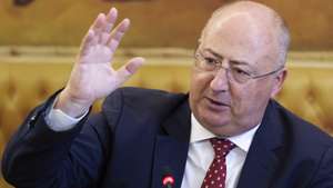 O ministro da Agricultura, José Manuel Fernandes, durante a sua audição na Comissão Eventual para a Resiliência Nacional, Prevenção de Catástrofes Naturais e Acompanhamento do Portugal Transformação, Recuperação e Resiliência (PTRR), na Assembleia da República, em Lisboa, 13 de outubro de 2026. JOSÉ SENA GOULÃO/LUSA