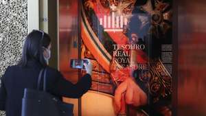Visita ao Museu do Tesouro Real, que abre ao público no próximo dia 01 de junho, em Lisboa, 30 de maio de 2022. A partir do próximo mês, passará, então, a ser possível visitar os 11 núcleos da exposição, que integra peças como ouro e diamantes do Brasil, moedas e medalhas reais, joias de antigas coleções da família real, objetos de prata lavrada, que inclui salvas e pratas quinhentistas, antigas coleções particulares do rei Fernando II, ou alfaias litúrgicas e paramentos usados nos cerimoniais religiosos. ANTÓNIO COTRIM/LUSA