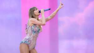 epa11476562 US singer-songwriter Taylor Swift performs on stage during her concert, as part of her 'The Eras Tour', at the San Siro stadium in Milan, Italy, 13 July 2024. The US artist is giving concerts on 13 and 14 July at the San Siro Stadium.  EPA/MATTEO BAZZI