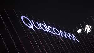 epa09497498 A Qualcomm headquarters building is seen in Shenzhen, Guangdong province, China, 30 September 2021.  EPA/ALEX PLAVEVSKI