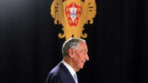 O Presidente da República, Marcelo Rebelo de Sousa, momentos antes de fazer o seu discurso de Ano Novo, no Palácio de Belém, em Lisboa, 01 de janeiro de 2026. Marcelo Rebelo de Sousa faz hoje a sua última mensagem de Ano Novo enquanto Presidente da República, que prometeu que será mais curta devido à proximidade das eleições presidenciais de 18 de janeiro. MANUEL DE ALMEIDA/LUSA