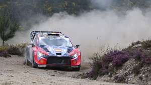 Thierry Neuville of Belgium drives his Hyundai i20 N Rally 1 during the SS5–Arganil of the Rally Portugal 2025 of the Rally Portugal 2025 as part of the World Rally Championship (WRC) in Arganil, Portugal, 16 May 2025. PAULO NOVAIS/LUSA