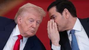 epa12800601 US President Donald Trump (L) listens to US Secretary of State Marco Rubio (R) during a 'Saving College Sports' roundtable in the East Room of the White House in Washington, DC, USA, 06 March 2026. A new council that will explore ways to overhaul college sports is expected to discuss a potential antitrust exemption, a policy change the National Collegiate Athletic Association has sought to protect itself from legal challenges to player compensation rules.  EPA/AARON SCHWARTZ / POOL
