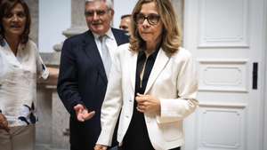 A ministra da Saúde, Ana Paula Martins, participa na sessão de Abertura  das Comemorações do 20º. Aniversário do ISPUP – Instituto de Saúde Pública da Universidade do Porto, no salão Nobre da Reitoria da Universidade do Porto, 14 de julho de 2026.JOSÉ COELHO/LUSA