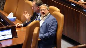 epa13109179 Israeli National Security Minister Itamar Ben Gvir attends a vote on the Basic Law proposal, 'Torah Study,' at the Knesset, Israel's parliament, in Jerusalem, 13 July 2026.  EPA/ABIR SULTAN