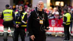 epa13260428 Norway head coach Stale Solbakken arrives for the UEFA Nations League match Norway against Denmark, in Oslo, Norway, 24 September 2026.  EPA/Cornelius Poppe NORWAY OUT NORWAY OUT