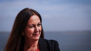 A ministra da Justiça, Rita Alarcão Júdice, discursa durante a cerimónia de abertura de cursos para magistrados e juízes, em Lisboa, 02 de outubro de 2026. RODRIGO ANTUNES/LUSA