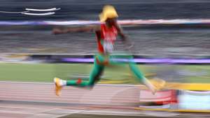 epa12384456 Pedro Pichardo of Portugal competes in the Men's Triple Jump qualification at the World Athletics Championships 2025 in Tokyo, Japan, 17 September 2025.  EPA/KIYOSHI OTA