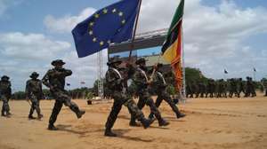 Cerimónia oficial de lançamento da primeira missão militar de formação da União Europeia (UE) em Moçambique, dedicada a treinar tropas para enfrentar a insurgência armada em Cabo Delgado.  Maputo, Moçambique, 03 de novembro de 2021. A missão de dois anos, designada EUTM (European Union Training Mission) Moçambique conta com 140 militares formadores e responde ao pedido de ajuda do Governo moçambicano para preparação das suas tropas. LUÍSA NHANTUMBO/LUSA