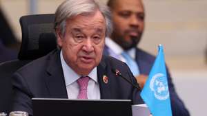 epa12485580 U.N. Secretary-General Antonio Guterres attends the 15th ASEAN-United Nations (UN) Summit as part of the Association of Southeast Asian Nations (ASEAN) Summit at the Kuala Lumpur Convention Centre (KLCC) in Kuala Lumpur, Malaysia, 27 October 2025. The 47th ASEAN Summit and Related Summits are being held in the Malaysian capital from 26 to 28 October 2025.  EPA/Chalinee Thirasupa / POOL