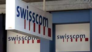 epa00954117 (FILES) Picture dated 16 February 2007 shows Swisscom logos at the company's branch in Buchs, Switzerland. Swisscom AG, Switzerland's largest telephone company, announced Monday, 12 March 2007, that it will offer to buy Italy's FastWeb SpA for 3.7 billion euros in cash to add a million broadband Internet customers. Swisscom offered 47 euros for each FastWeb share, or 12 percent more than the closing price of 42.02 euros on March 09. Swisscom plans to finance the purchase with debt and a sale of as many as 4.9 million company shares.  EPA/EDDY RISCH