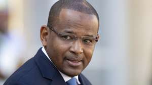 epa07831907 Prime Minister of Mali Boubou Cisse leaves the Elysee Palace after attending meetings  in Paris, France, 10 September 2019.  EPA/IAN LANGSDON