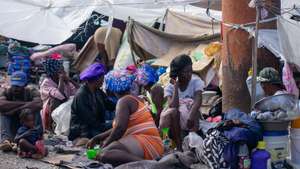 epa12984240 People displaced by violence live in a refugee camp in Port-au-Prince, Haiti, 21 May 2026. (issued 22 May 2026). Haiti is facing a 'highly complex' situation marked by brutal gang violence, deteriorating living conditions for millions of people, especially women and children living in subhuman conditions, and an inadequate international response to this protracted crisis, Amnesty International (AI) warned.  EPA/Jonet St Elois