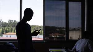 Alunos numa sala de aula