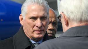 epa12077964 A handout photo made available by Photo host Agency RIA Novosti shows Cuban President Miguel Diaz-Canel after arriving to attend the celebrations to mark the Victory Day in Moscow, Russia, 06 May 2025. Russia will mark the 80th anniversary of the victory in World War II over Nazi Germany and its allies on 09 May.  EPA/ILYA PITALEV/HOST PHOTO AGENCY RIA NOVOSTI HANDOUT MANDATORY CREDITHANDOUT EDITORIAL USE ONLY/NO SALES