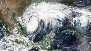 epa11598443 A handout satellite image made available by NASA's Worldview application, part of the NASA Earth Science Data and Information System (ESDIS), of Tropical Storm Francine churning over the Gulf of Mexico, off the coast of Louisiana, USA, 10 September 2024 (issued 11 September 2024). According to the National Oceanic and Atmospheric Administration (NOAA)'s National Weather Service, Hurricane Francine, a Category 1 storm with max sustained winds of 90 mph, is expected to continue northeast and make landfall along the Louisiana coast on 11 September. The storm is forecast to bring multiple hazards to the area including heavy rainfall, coastal flooding, gusty winds and a threat of tornadoes throughout the day.  EPA/NASA WORLDVIEW HANDOUT HANDOUT EDITORIAL USE ONLY/NO SALES