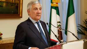epa12128265 Italian Foreign Minister Antonio Tajani at the Italian Ambassador's Residence during his visit in Mexico City, Mexico, 22 May 2025 (issued 23 May 2025). This marked the first visit by an Italian Foreign Minister to Mexico in 10 years.  EPA/GIUSEPPE LAMI