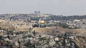 epa06735287 A general view of the Jerusalem old city as seen from Armon Hanatziv neighborhood next to the locations of the US embassy, ahead of events marking the embassy inauguration in Jerusalem in Jerusalem, 14 May 2018. US President Donald J. Trump's administration will officially transfer the ambassador's offices to the consulate building and temporarily use it as the new US Embassy in Jerusalem as of 14 May 2018. Trump in December last year recognized Jerusalem as Israel's capital and announced an embassy move from Tel Aviv, prompting protests in the occupied Palestinian territories and several Muslim-majority countries.  EPA/ATEF SAFADI