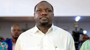 O político Rafael Massanga Savimbi, durante a cerimónia da formalização da sua candidatura à presidência da UNITA, em Luanda, Angola, 21 de outubro de 2025. AMPE ROGÉRIO/LUSA
