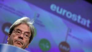 epa08501537 European Economy Commissioner Paolo Gentiloni attends a news conference on the 2020 Eurostat report on progress towards the Sustainable Development Goals in the EU, in Brussels, Belgium, 22 June 2020.  EPA/YVES HERMAN / POOL