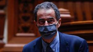 O ministro da Ciência, Tecnologia e Ensino Superior, Manuel Heitor, à sua chegada para a audição na Comissão de Orçamento e Finanças, no âmbito da apreciação na especialidade do Orçamento do Estado de 2021 (OE2021) que decorreu na  na Assembleia da República, em Lisboa, 29 de outubro de 2020. ANTÓNIO COTRIM/LUSA
