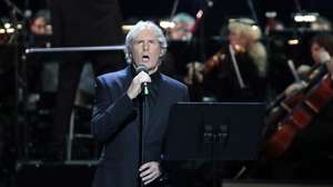 epa07449250 US singer Michael Bolton performs during the 2nd award ceremony of the International Professional Music Award 'BraVo' in the field of classical arts at the Bolshoi Theatre in Moscow, Russia, 19 March 2019.  EPA/SERGEI CHIRIKOV