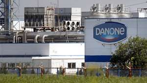 epa10751327 A view of the Danone plant in Chekhov, Moscow Region, Russia, 17 July 2023. According to a decree signed by Russian President Putin on 16 July, the Russian state has taken control of Danone Russia, a subsidiary company of French multinational food-products corporation Danone. Danone said in a statement that it was investigating the situation and it has 'taken note of the decision of the Russian authorities aiming at placing Danone Russia under temporary external administration'.  EPA/MAXIM SHIPENKOV