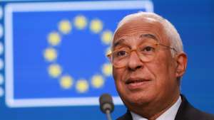 epa12672935 European Council President Antonio Costa speaks during a press conference at the end of an informal meeting of the members of the European Council in Brussels, Belgium, 23 January 2026. EU leaders are holding an emergency informal summit to address an escalation in transatlantic tensions regarding Greenland and new US trade threats.  EPA/OLIVIER HOSLET