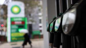 epa11925245 Petrol pumps at a BP (British Petroleum) petrol station in London, 26 February 2025. In a company statement, BP announced a reduction of over 5 billion dollars in its renewable energy investments annually, focusing on an increase to nearly 10 billion dollars for gas and oil production.  EPA/ANDY RAIN