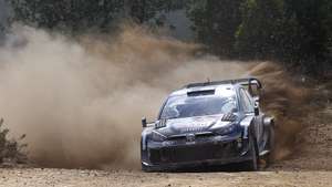 epa11331700 Kalle Rovanpera of Finland drives his Toyota GR Yaris Rally 1 during the SS8/Arganil of the Rally Portugal 2024 as part of the World Rally Championship (WRC) in Arganil, Portugal, 10 May 2024.  EPA/PAULO NOVAIS