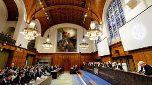 epa08153755 A general view of a session of the International Court of Justice in The Hague, The Netherlands, 23 January 2020, as it rules in the lawsuit filed by The Gambia against Myanmar. That country is accused of genocide because of the persecution of a Muslim minority in the country.  EPA/ROBIN VAN LONKHUIJSEN