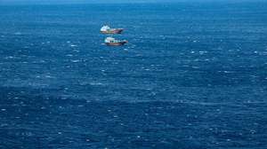 epa12194524 Ships in the Strait of Hormuz as seen from Khasab, Musandam Governorate, Oman, 24 June 2025. The Iranian parliament approved a measure to close the Strait of Hormuz following US strikes on three of Iran's key nuclear sites on 22 June 2025. Israel and Iran have been exchanging fire since Israel launched strikes across Iran on 13 June 2025.  EPA/ALI HAIDER