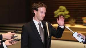 epa11185803 Mark Zuckerberg, CEO of Facebook, speaks to journalist after meeting Japanese Prime Minister Fumio Kishida at the latter's official residence in Tokyo, Japan, 27 February 2024 (issued 28 February 2024).  EPA/JIJI PRESS JAPAN OUT EDITORIAL USE ONLY/