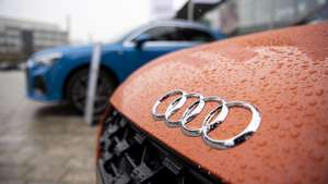 epa07741695 (FILE) - An Audi logo is seen on a car in front of the Audi headquarters during the balance news conference in Ingolstadt, Germany, 14 March 2019 (reissued 26 July 2019). Audi on 26 July 2019 released their 2nd quarter 2019 earnings report, saying deliveries of vehicles to customers fell by 4,5 per cent due to a 5 per cent drop globally in lower demand for automobiles. Audi's revenue was lower than in the 2nd quarter in 2018 at 28.8 euro (31.2) billion, while operating profit fell to 2.3 billion euro from 2.8 billion in 2018.  EPA/LUKAS BARTH-TUTTAS