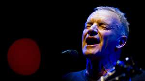 epa12157975 Sting, stage name of Gordon Matthew Thomas Sumner, performs at Koninklijk Theater Carre, in Amsterdam, Netherlands, 05 June 2025, where the artist announced that the new version of his musical 'The Last Ship' will have its world premiere in Carre.  EPA/KOEN VAN WEEL
