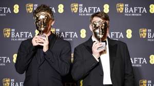 epa12769636 David Borenstein (L) and Pavel Talankin pose in the press room after winning the award for Best Documentary for 'Mr Nobody Against Putin' during the EE BAFTA Film Awards 2026 at the Royal Festival Hall in London, Britain, 22 February 2026. The ceremony is hosted by the British Academy of Film and Television Arts (BAFTA).  EPA/TOLGA AKMEN