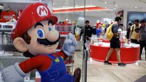 epa12082791 People shop at Nintendo’s official store in Tokyo, Japan, 08 May 2025. Nintendo's consolidated financial results for the fiscal year 2024 showed a decline in sales and profits due to a lack of growth in sales of its Nintendo Switch console. The gaming company’s net profit fell 43.2 percent from FY2023.  EPA/FRANCK ROBICHON