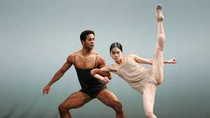 epa12743026 Sae Maeda (R) and Marcelino Sambe (L) perform Chroma  during a rehearsel for the 20th Anniversary Ballet Icons Gala at the London Colliseum in London, Britain, 15 February 2026. One of the prestigious events of the calender, the Gala is renowned for bringing together some of the world’s best dancers.  EPA/ANDY RAIN