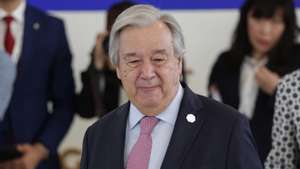 epa11410091 United Nations (UN) Secretary-General Antonio Guterres attends &#039;Session VI: Artificial intelligence, energy, Africa-Mediterranean&#039; on the second day of the G7 summit, in Borgo Egnazia, Apulia region, southern Italy, 14 June 2024. The 50th G7 Summit brings together the Group of Seven member states leaders in Borgo Egnazia resort from 13 to 15 June 2024.  EPA/GIUSEPPE LAMI