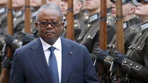 epa12168119 President of Guinea-Bissau Umaro Sissoco Embalo walks past the honor guard during a welcoming ceremony hosted by the Latvian president prior to their meeting in Riga, Latvia, 10 June 2025. During the meeting, both presidents discussed bilateral relations between the two countries, current security challenges in Africa and Europe, and cooperation in international organizations.  EPA/TOMS KALNINS