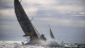 epaselect epa10213272 Yachts sail at the start of South Africa's oldest ocean race, the Mossel Bay Race in Cape Town, South Africa, 29 September 2022. The 210 nautical mile race between Simonstown and Mossel Bay sees South Africa's premier racing yachts competing to see who is the fastest to get around the southern most tip of the African continent, the notorious Cape Agulhas. The Mossel Bay Race has been attracting the most skilled of crews since its inaugural race in 1955.  EPA/NIC BOTHMA