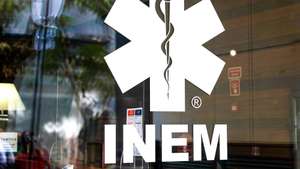 Logótipo do INEM - Instituto Nacional de Emergência Médica. Lisboa, 23 de outubro de 2021. ANTÓNIO COTRIM/LUSA