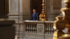 O Presidente da Câmara de Lisboa, Carlos Moedas, fala em entrevista à Agência Lusa em Lisboa, 17 de outubro de 2022. (ACOMPANHA TEXTO DA LUSA DE 18 DE OUTUBRO) TIAGO PETINGA/LUSA