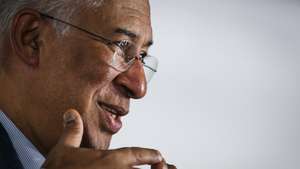O primeiro-ministro, António Costa, discursa durante a apresentação de Medidas de Transição Digital nos Serviços Públicos da Segurança Social, em Lisboa, 18 de janeiro de 2023. RODRIGO ANTUNES/LUSA