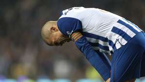 FC Porto player Pepe reacts after loss 1-2 at the end of the Portuguese First League soccer match, between FC Porto vs Gil Vicente FC, at Dragao stadium in Porto, Portugal, 26 February 2023. MANUEL FERNANDO ARAUJO/LUSA