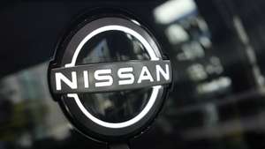 epa10456082 (FILE) - A Nissan logo is seen on vehicle displayed at a Nissan showroom in Tokyo, Japan, 06 February 2023 (reissued 09 February 2023). On 09 February 2023, Nissan Motor Co., Ltd. announced its financial results for the April-December 2022 period, as the carmaker recorded a net income down 42.9 percent due to a weaker yen triggered higher costs for production.  EPA/FRANCK ROBICHON