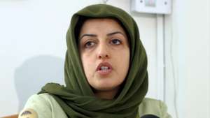 epa12587921 (FILE) - Iranian activist Narges Mohammadi speaks during the first-ever conference on human rights violations at the Human Rights Centre in Teheran, Iran, 17 January 2005  (reissued 12 December 2025). Narges Mohammadi, Nobel Peace Prize laureate in 2023, was arrested by security forces during a memorial ceremony for late lawyer Khosrow Alikordi, according to verified reports, citing the Narges Foundation.  EPA/ABEDIN TAHERKENAREH