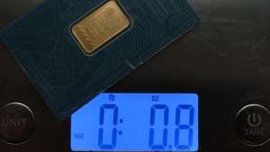 epa12702132 A royal Mint 10g gold ingot on a digital scale in Liverpool, Britain, 03 February 2026. Prices for precious metals have been extremely volatile in early 2026, with gold rising above 5,000 dollars per ounce for the first time on 26 January. Silver had increased in market value by 250 percent over the past year, but by 30 January, both gold and silver had dropped sharply in the worst decline since the 1980s.  EPA/ADAM VAUGHAN