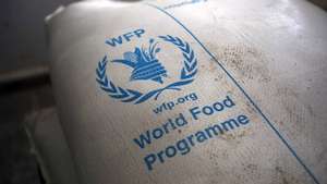 epa08731081 (FILE) - Food rations provided by the World Food Programme (WFP) sit at an aid distribution center in Sana'a, Yemen, 11 February 2020 (reissued 09 October 2020). The 2020 Nobel Peace Prize has been awarded to World Food Programme, the  Norwegian Nobel Committee announced in Oslo.  EPA/YAHYA ARHAB *** Local Caption *** 55868814