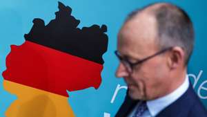 epa11921308 Chairman of Germany's Christian Democratic Union (CDU) Friedrich Merz attends a news conference after a party leadership meeting of the Christian Democratic Union (CDU) at the party's headquarters the Konrad-Adenauer-Haus in Berlin, Germany, 24 February 2025. Germany held its federal elections on 23 February.  EPA/HANNIBAL HANSCHKE